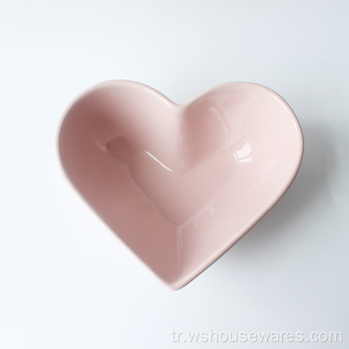 Batı tarzı porselen yemeklik kalp şeklinde sofra